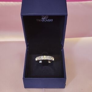 Swarovski Silver Ring with Clear Crystals